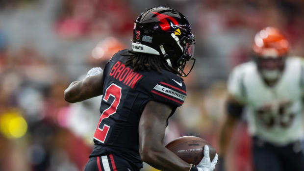 Arizona Cardinals wide receiver Marquise Brown (2) against the Cincinnati Bengals at State Farm Stadium.
